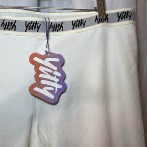 Yitty Womens White Elastic Waist Skinny Leg Pull On Compression Leggings 3XL